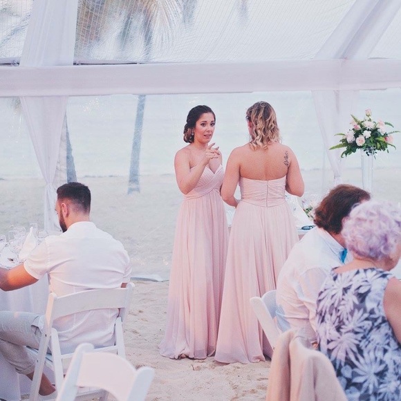 Morilee blush pink strapless bridesmaid dress - Picture 9 of 9